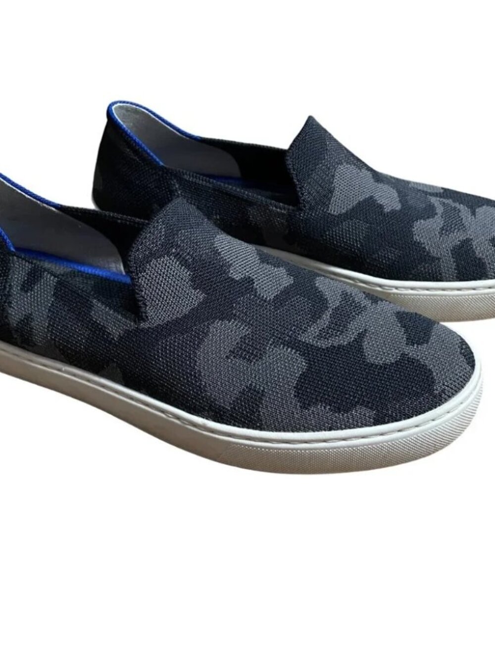 Rothy's Slip-On Sneaker in Black and Grey Camo- size 8.5